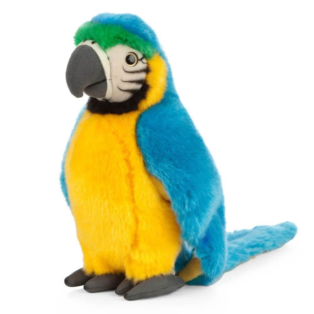 Living Nature Plüsch-Vögel mit Faktenanhänger Ara (24 cm), Ara (24 cm)
