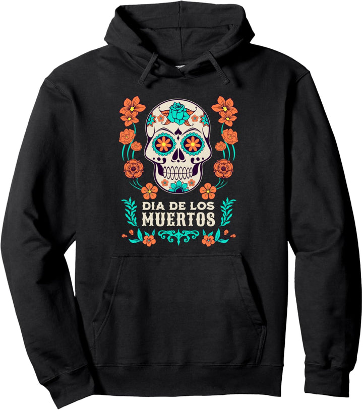 Dia De Los Muertos Mexiko Sugar Skull Pullover Hoodie