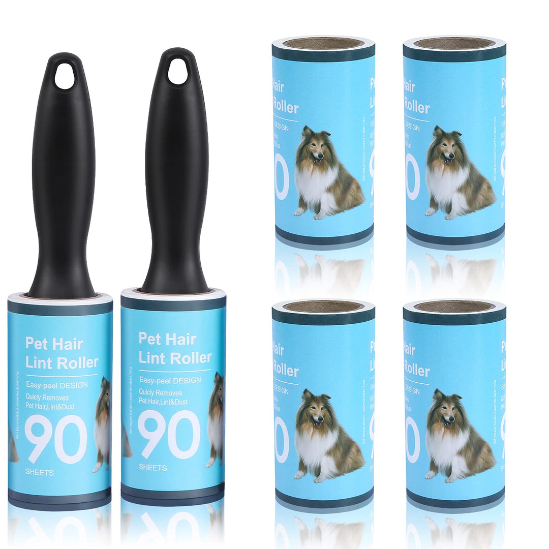 Jiehu Fusselrolle - 6 Rollen Mit 90 Blatt, Ersatzrolle Kleiderroller für Schnelles und Leichtes Entf