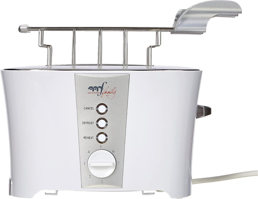 Melchioni 118310008 Toaster mit Toastzange TOSTO, elektrischer Sandwichtoaster, automatischer Auswur