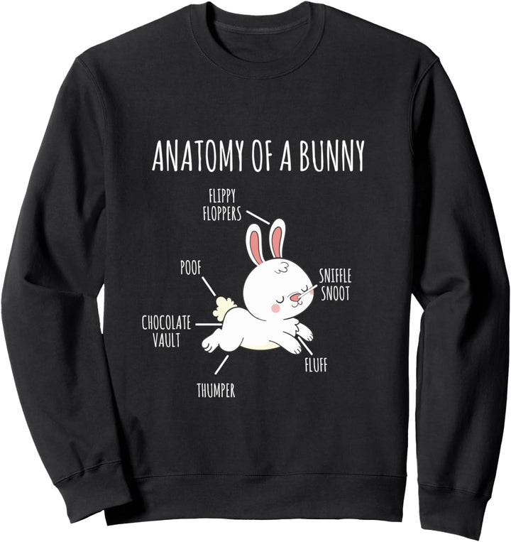 Anatomie eines Häschens Sweatshirt