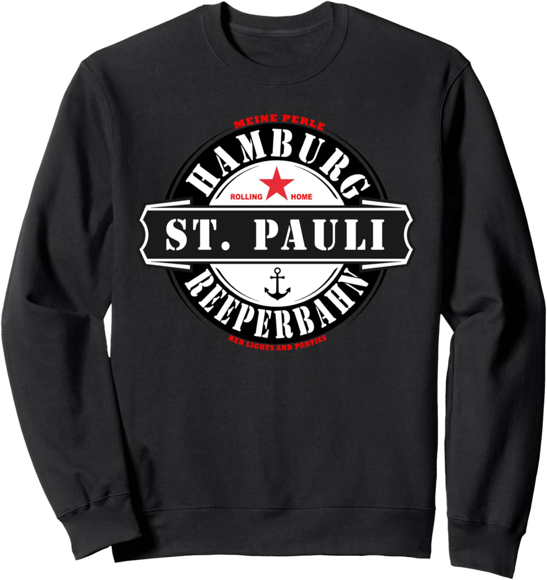 Hamburg Reeperbahn St. Pauli Party Kiez Hafen Rotlicht Saufi Sweatshirt