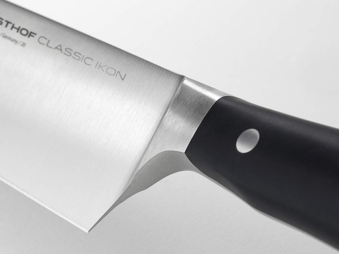 WÜSTHOF Classic Ikon Messersatz mit 2 Artikeln Kochmesser und Messerschärfer Single, Kochmesser und