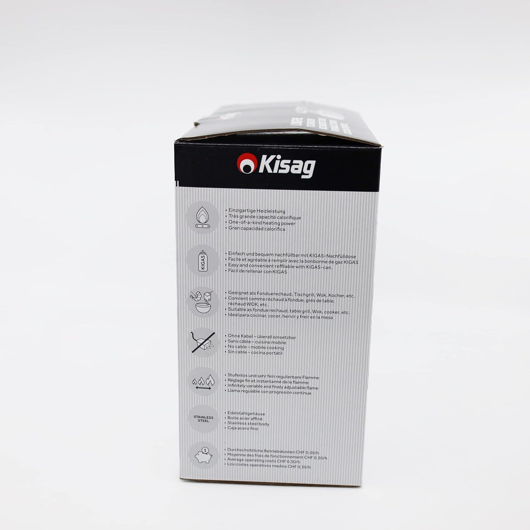 Kisag Rechaud LongFire Edelstahl