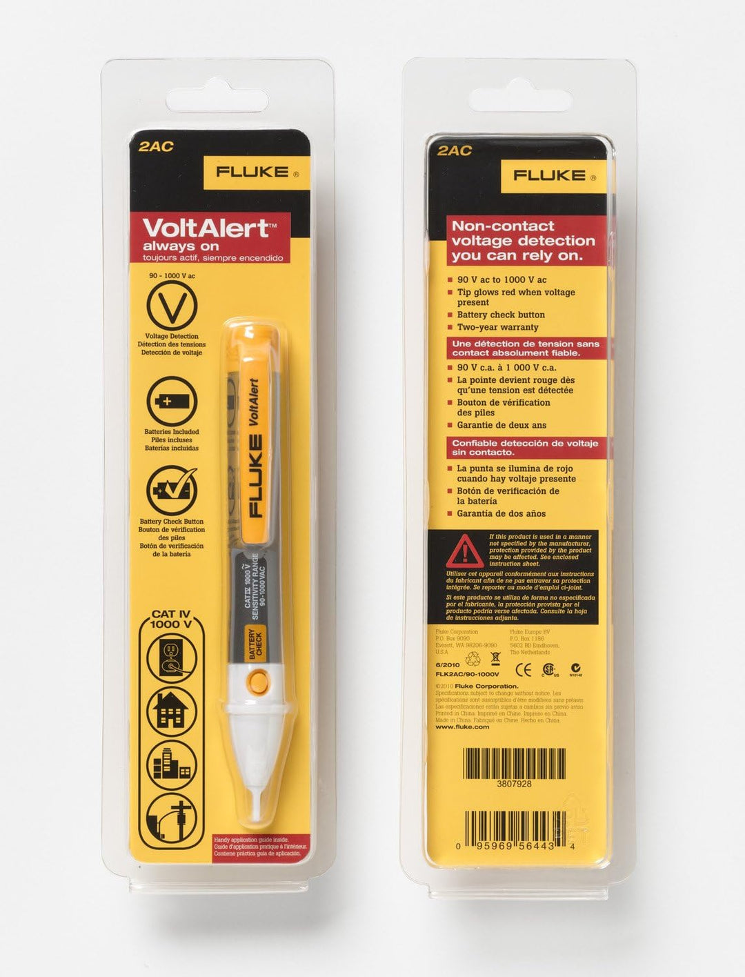 Fluke Industrial FLK2AC/90-1000V Spannungsprüfer Single, Single