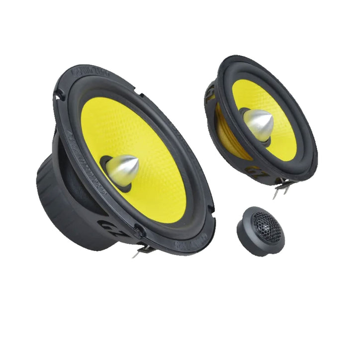 Ground Zero GZTC 165.3-Act - 16,5 cm Komponenten-Lautsprecher mit 200 Watt (RMS: 150 Watt)