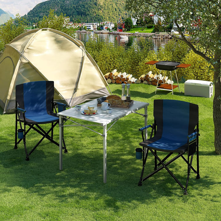 WOLTU Alu Tisch Campingtisch Buffettisch 104x69x70cm(LxBxH) zusammenklappbar und tragbar Reisetisch,