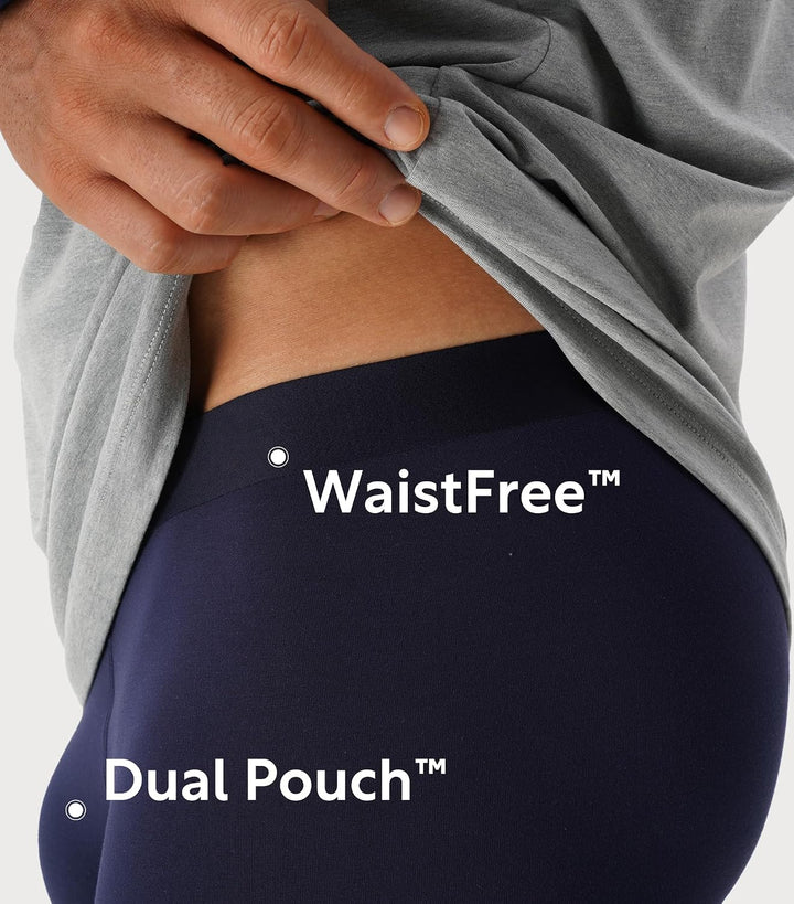 Separatec Herren Boxershorts 4er Pack Doppelbeutel Dual Pouch, Bambus Unterhosen Männer, Stretcken H