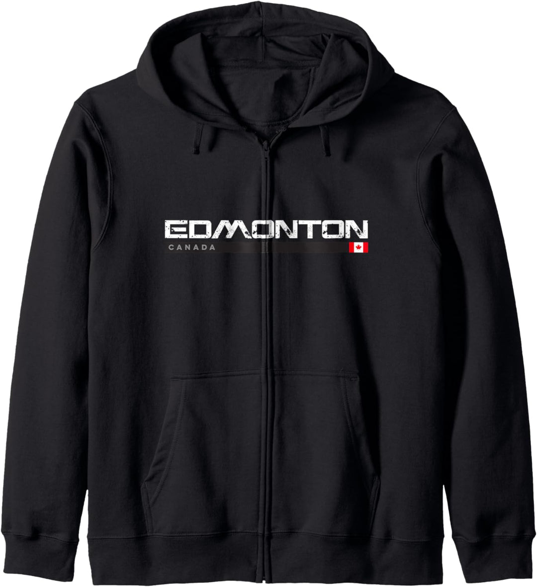 Edmonton Canada Weinlese Retro Kapuzenjacke