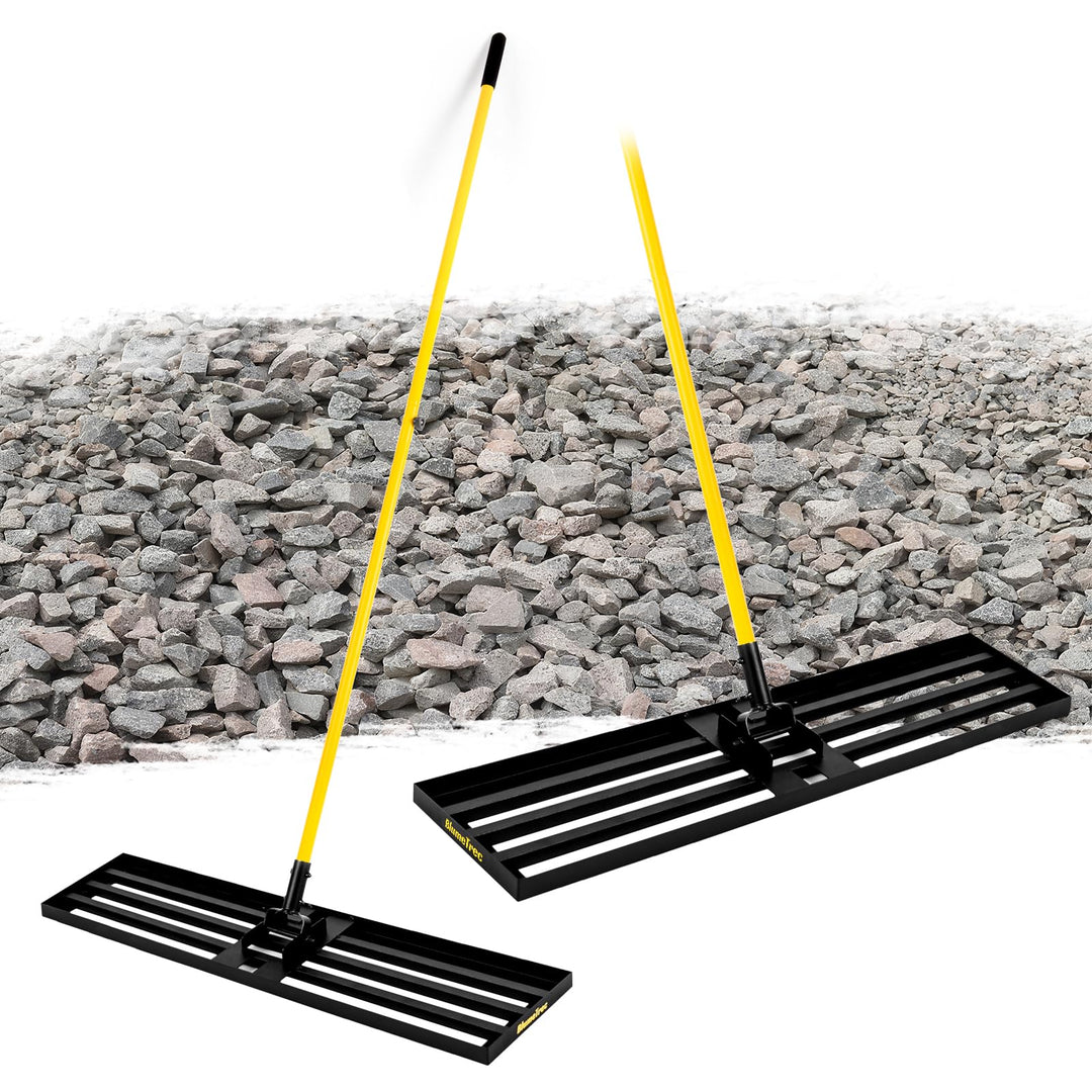 Rasen-Nivellierungsrechen, 2,13m, 114x 25cm, Nivellierwerkzeug, robust, müheloses Rasen-Nivellierwer
