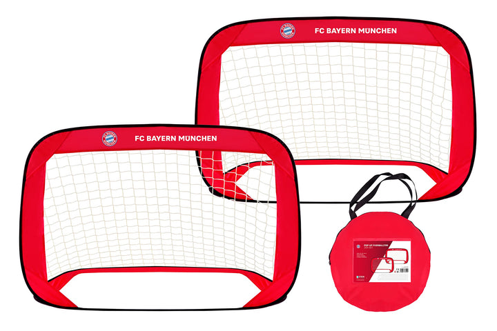 FC Bayern München | Pop-Up Fussballtor 2er-Set | Rot Einheitsgrösse, Einheitsgrösse
