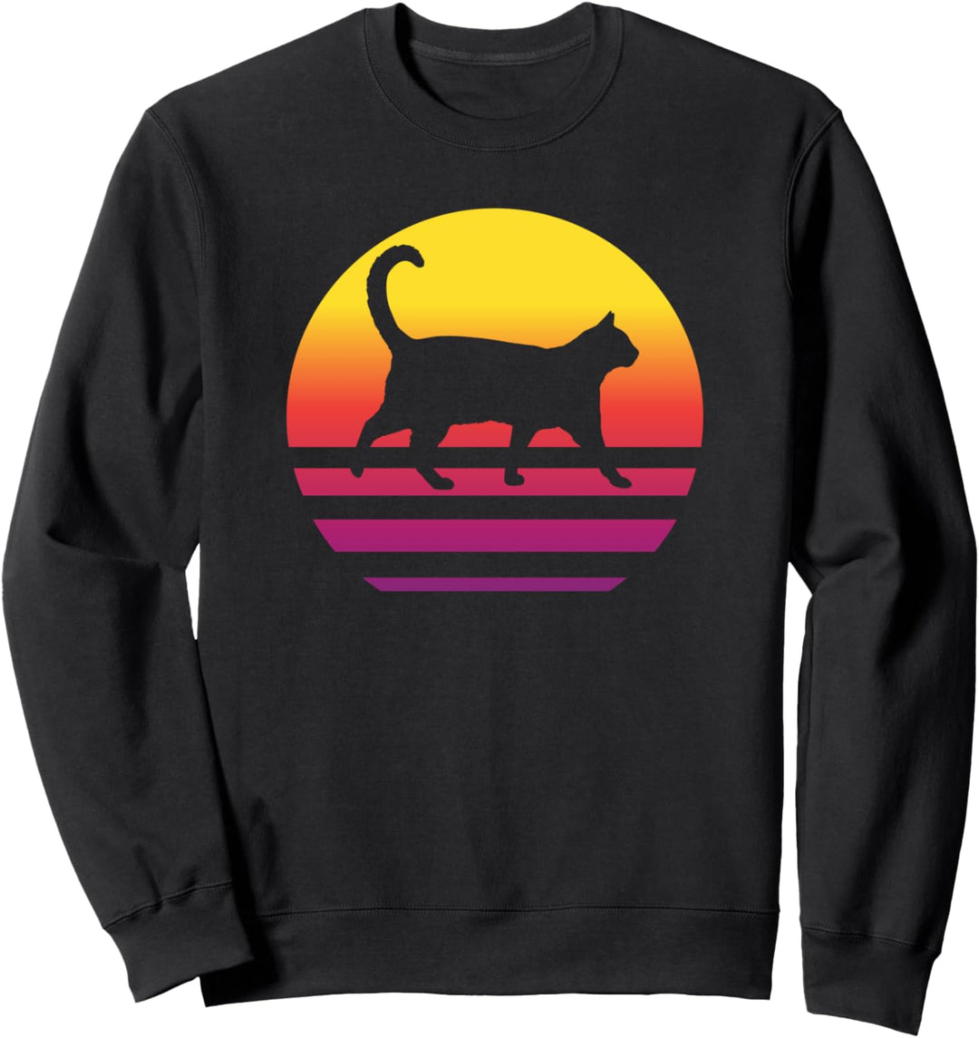 Katze Retro Style Vintage Sweatshirt