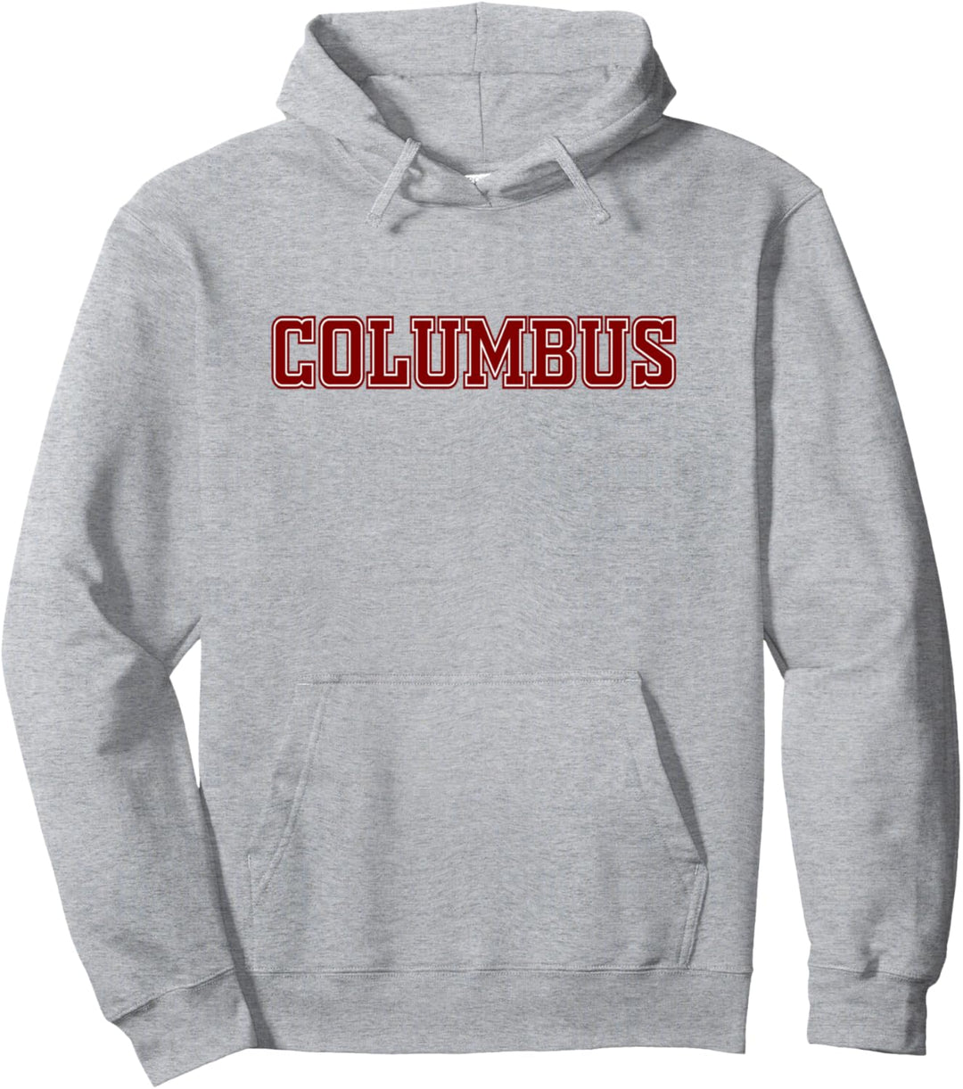 Columbus Ohio USA State Vintage Text Schulausrüstung Retro Pullover Hoodie