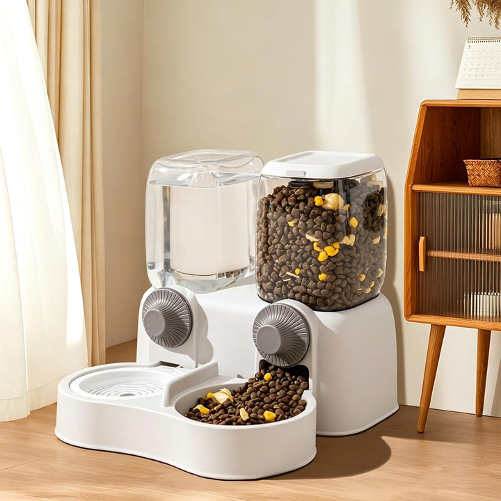 Automatischer Katzenfutterspender | 1300 ml Selbstfütterung, Kippschutz, Staubschutz | automatische