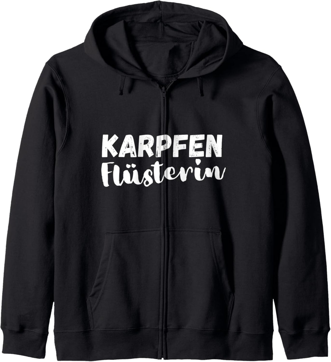 Karpfen Flüstererin Tiere Angeln Angler Spruch Kapuzenjacke