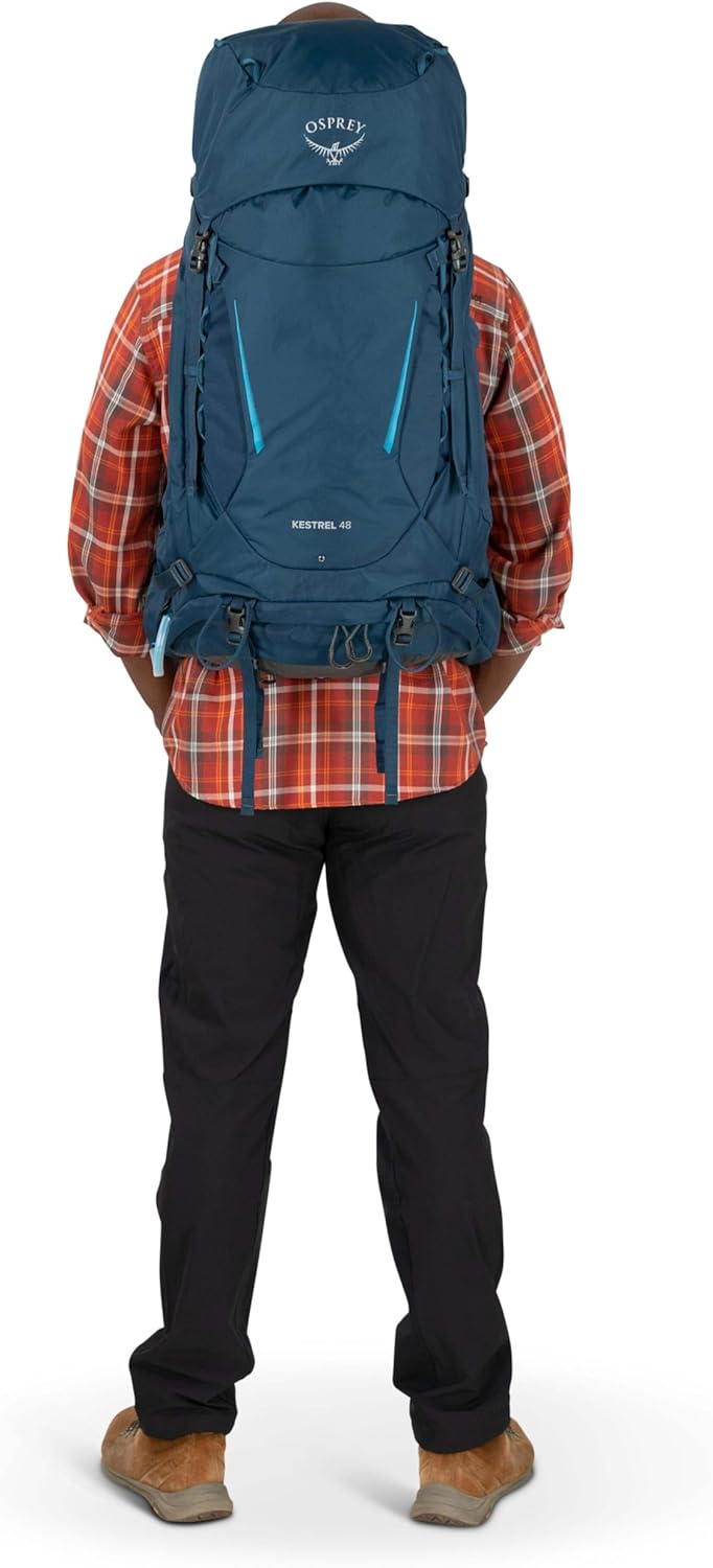 Osprey Europe Herren Kestrel 48 Rucksack Atlas Blue S-M, Atlas Blue S-M