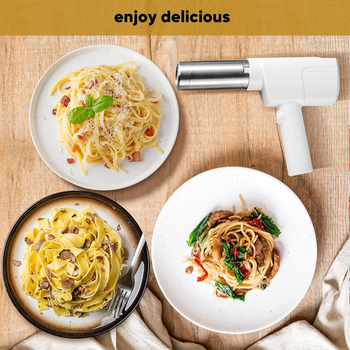 Elektrische Nudelmaschine,Automatische Handheld pasta Maker,Kitchenaid für den Haushalt,2000mAh Mult