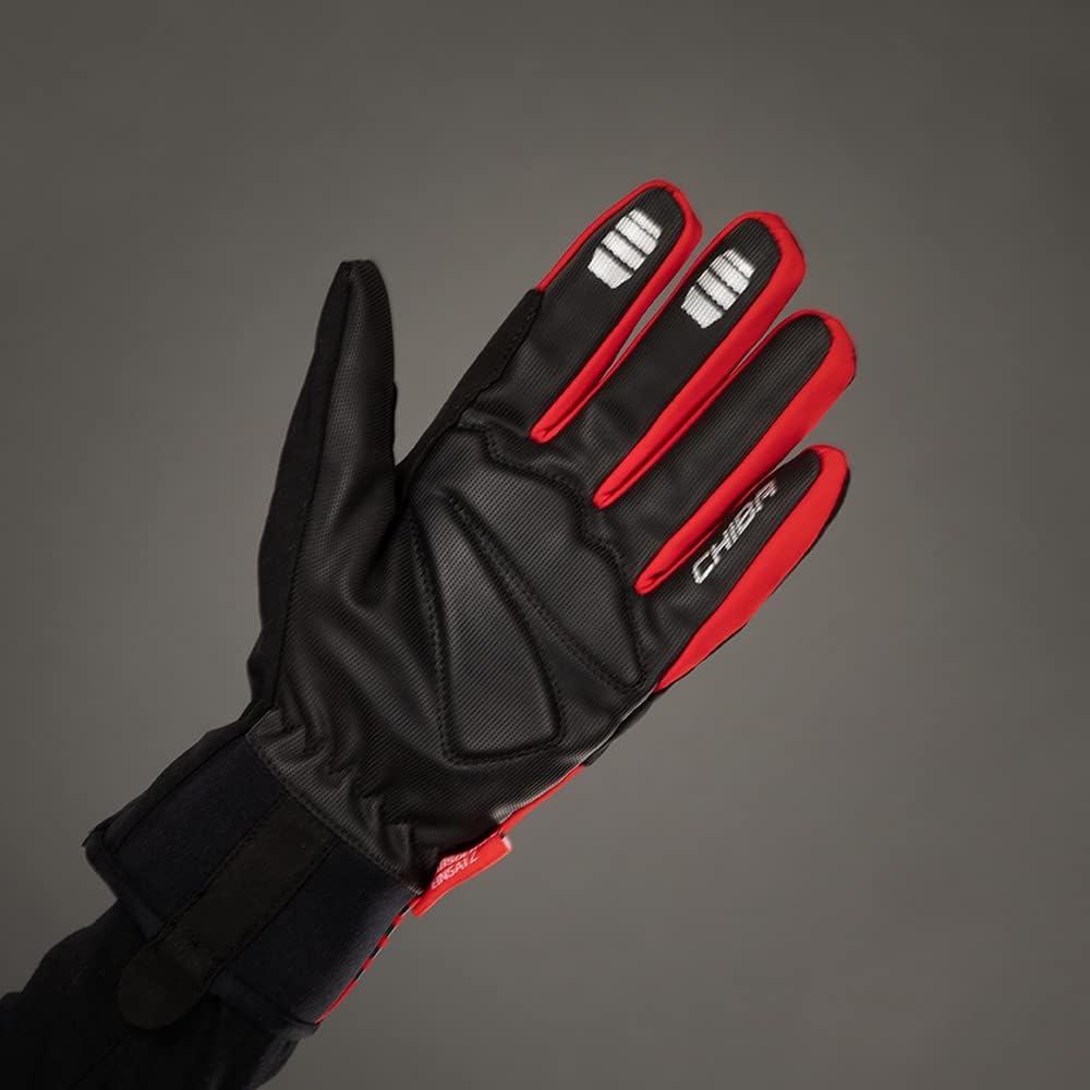 Chiba 2nd Skin Fahrrad Handschuhe lang rot/schwarz 2023 XS (6), XS (6)