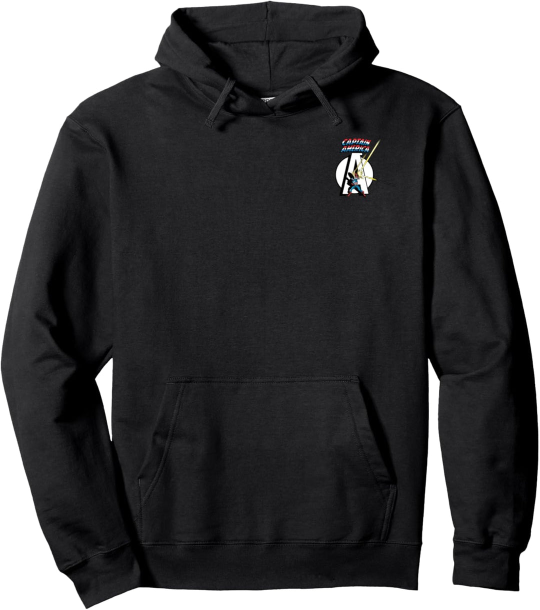 Marvel Avengers Captain America Pocket Logo Pullover Hoodie