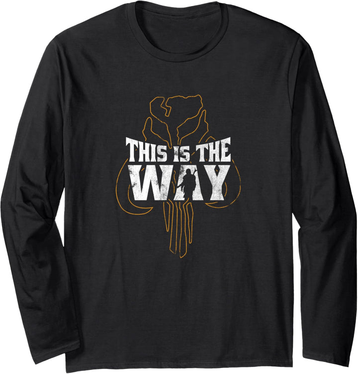 Star Wars: The Mandalorian This Is The Way Skull Silhouette Langarmshirt