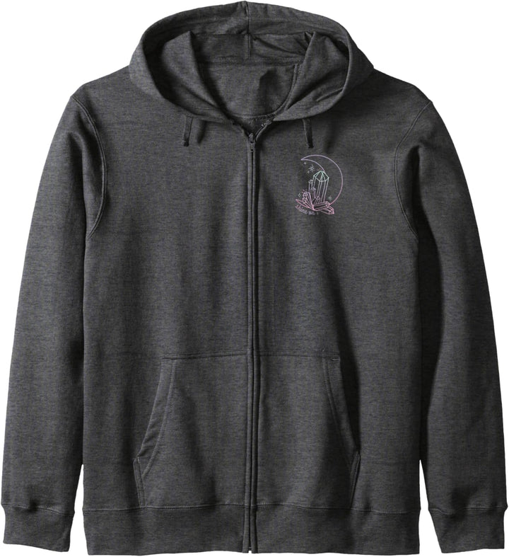 Moon Crystal Sparkle Pocket Print Kapuzenjacke