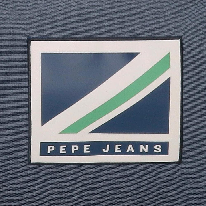 Pepe Jeans Tom Schulrucksack mit Zwei Fächern Blau Rucksack 40 + Trolley, Rucksack 40 + Trolley