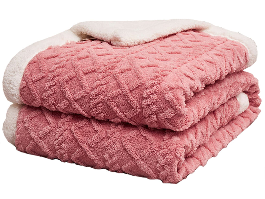 Hayisugal Flauschige Sherpa Kuscheldecke - hochwertige Schafdecke, super weiche Fleecedecke als Sofa