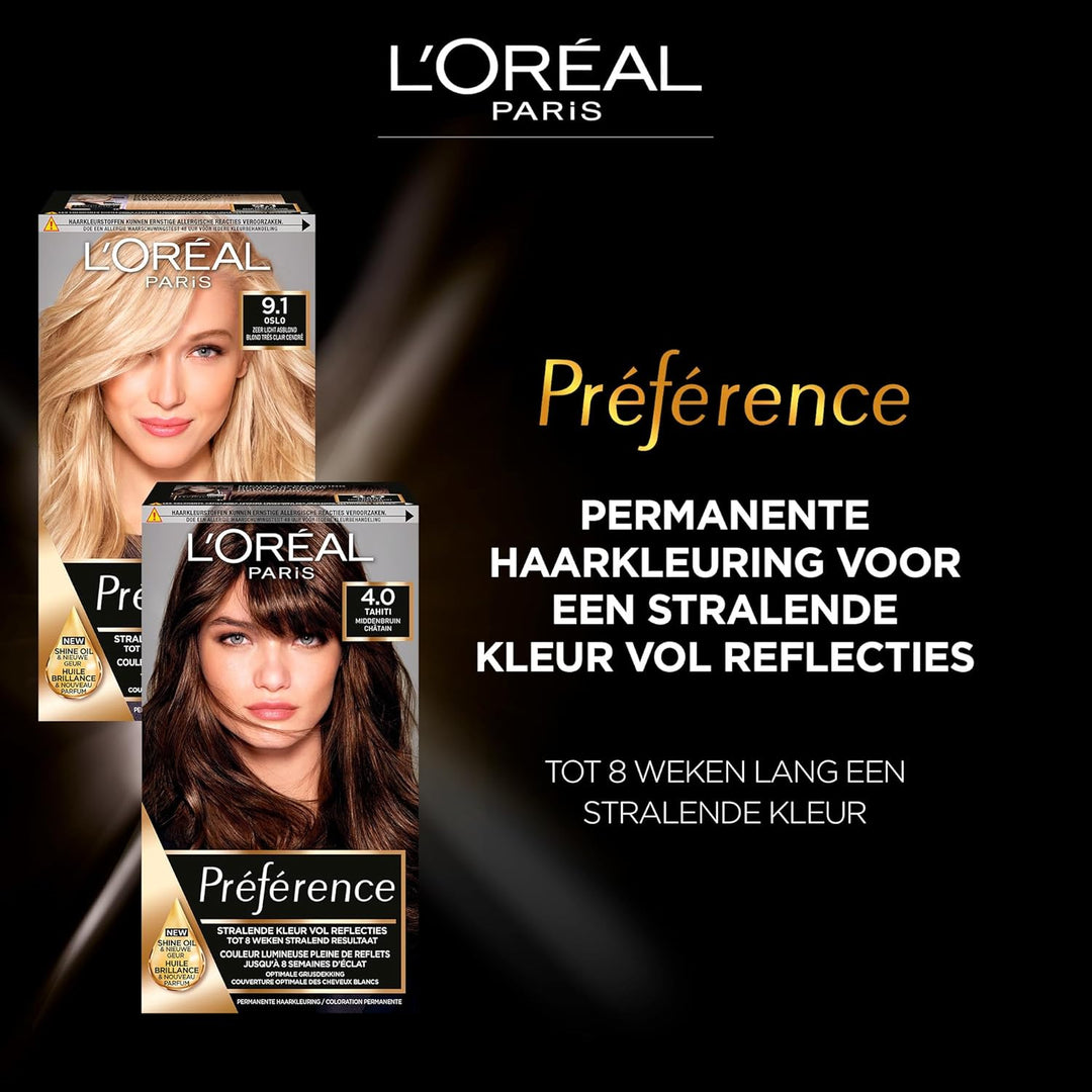LOral Paris Prfrence 7 - Midden Blond - Haarverf met Color extender Mittelblond 1 g (1er Pack), Mitt