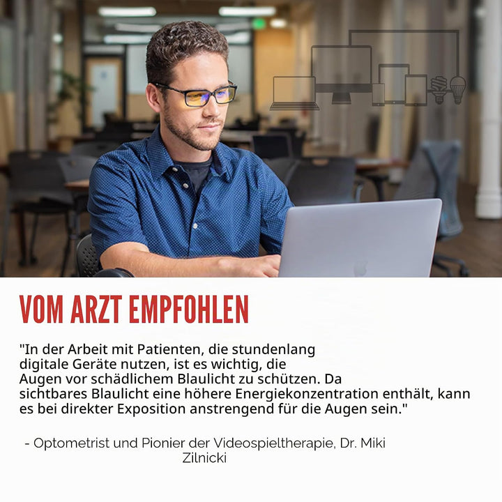 Gunnar Gaming- und Computerbrille - Kids - Razer MOBA (Age 12+), Onyx Rahmen, Amber Linsen, Premium