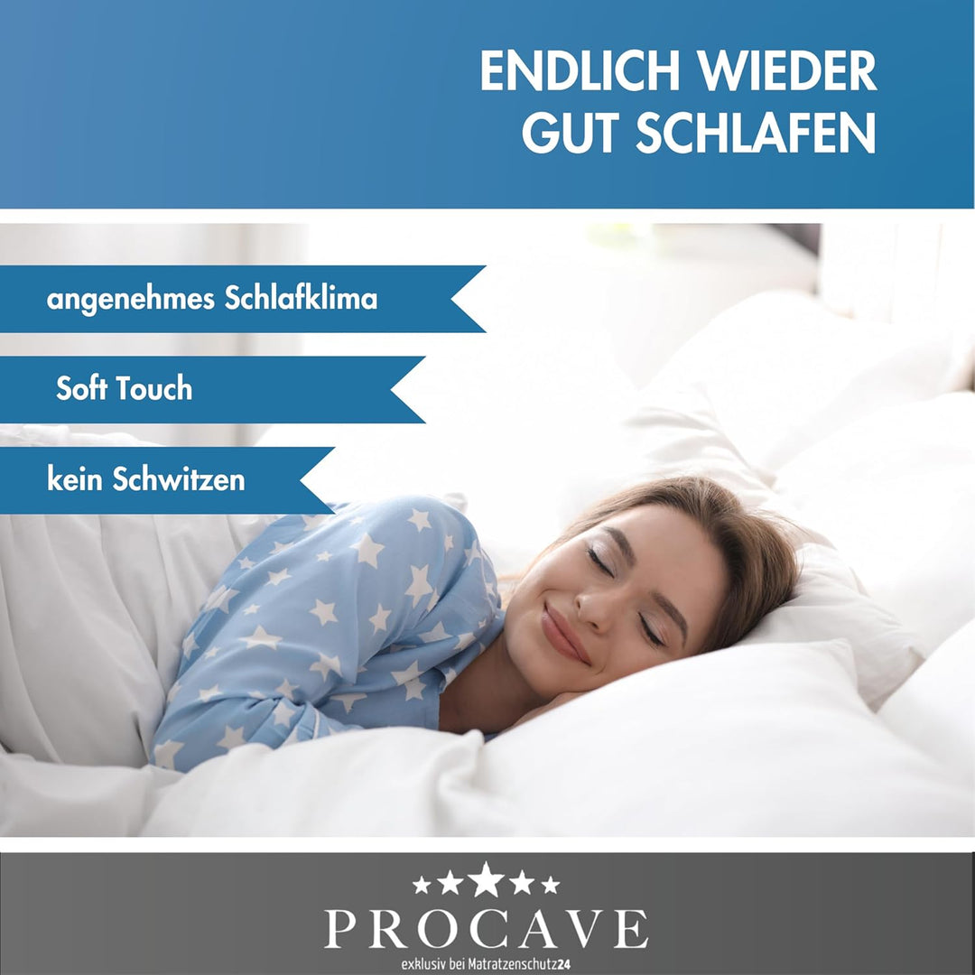 PROCAVE Micro-Comfort 4 Jahreszeiten 155x220 cm Ganzjahresdecke | Microfaser | Steppdecke | Bettdeck