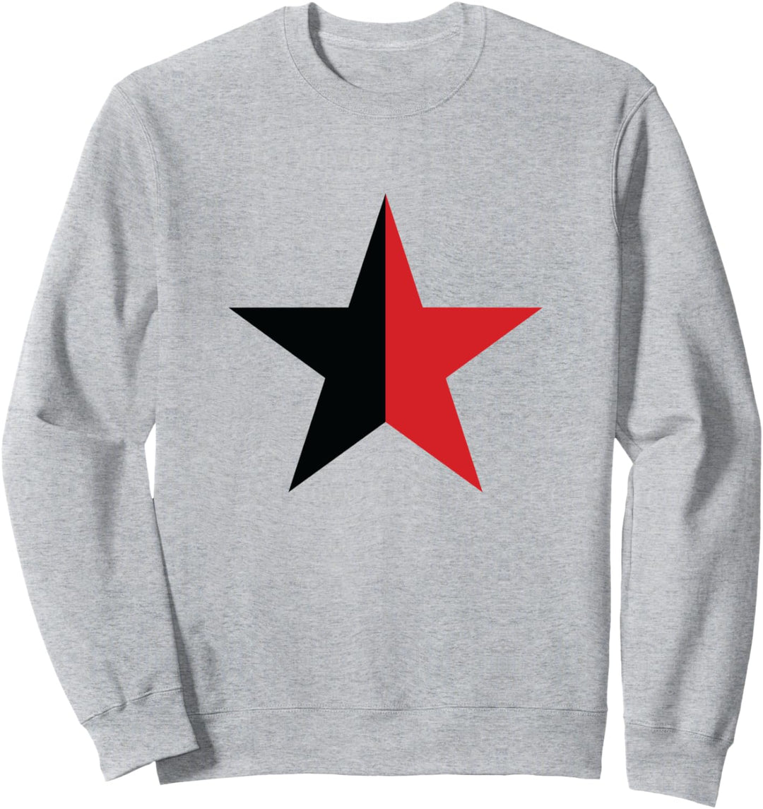 Anarcho-kommunistische rote schwarze Stern Anarchist Kommunist Symbol Sweatshirt