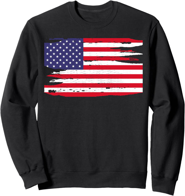 USA Flagge US Stars and Stripes Grunge Sweatshirt