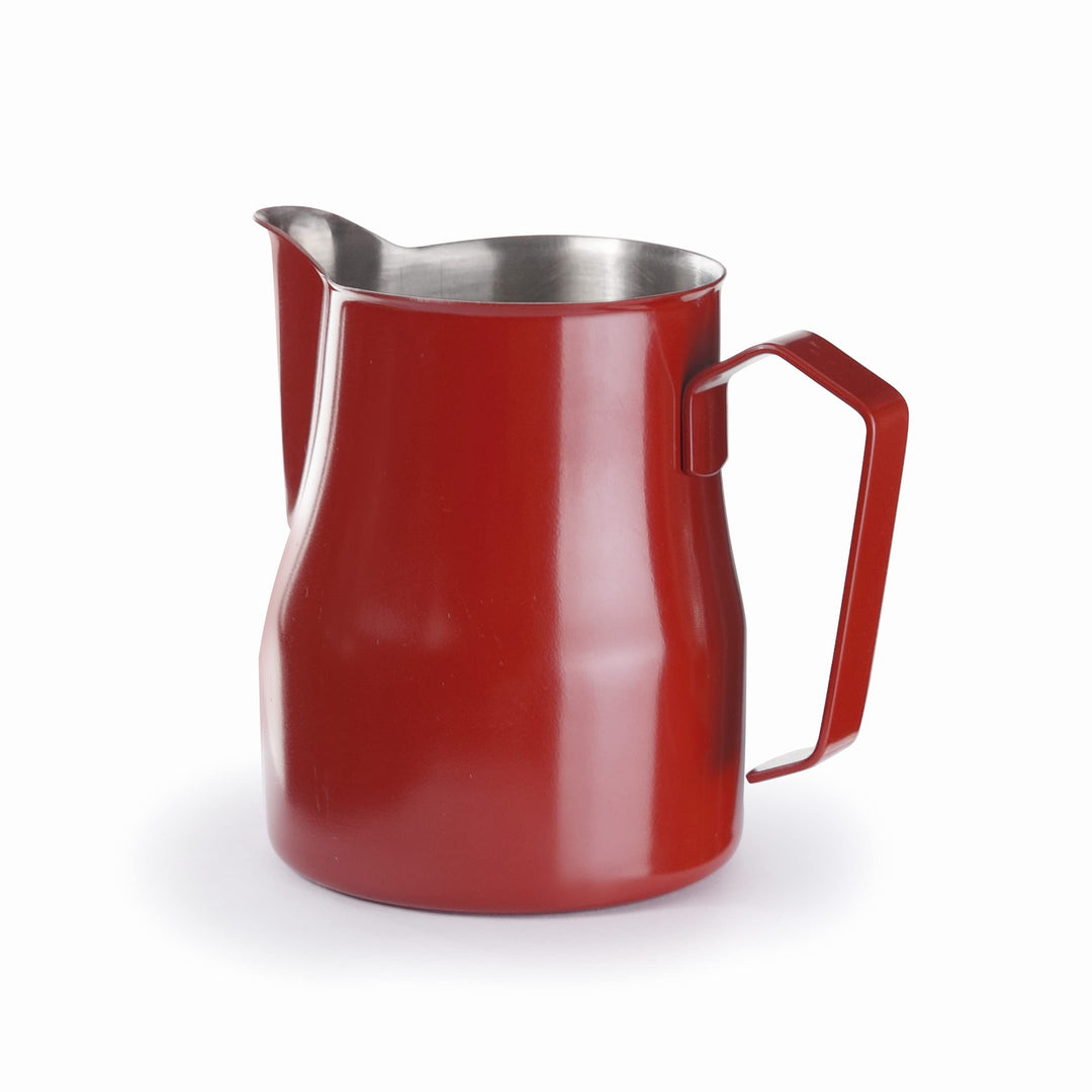 Lacor 58250 Milchkännchen für Baristas, Edelstahl 18/10, 0,5 l, Rot, Rot