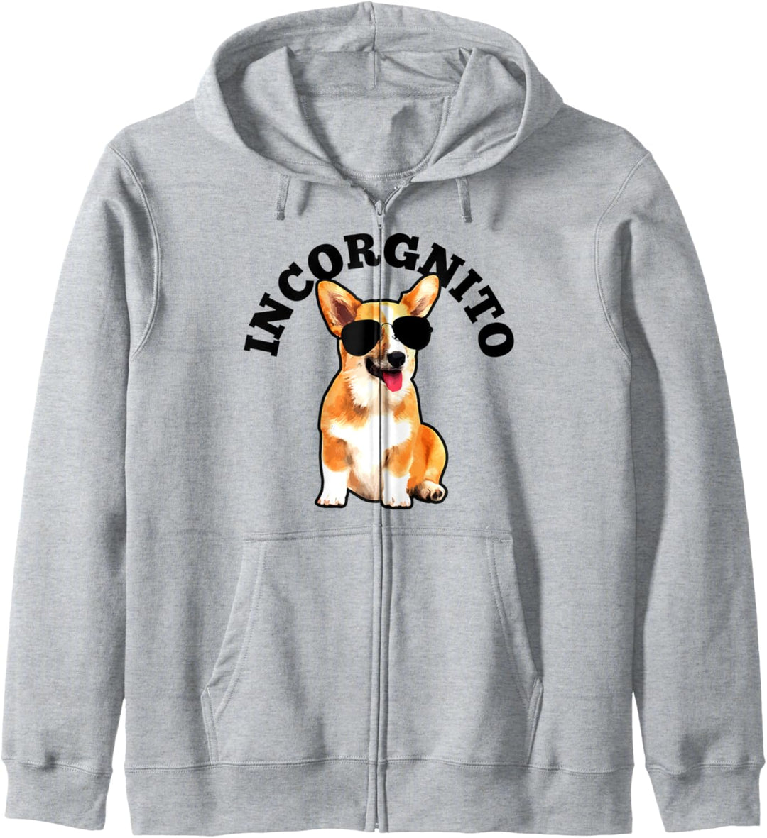 Corgi Incorgnito Hund Lustig Geschenk Kapuzenjacke
