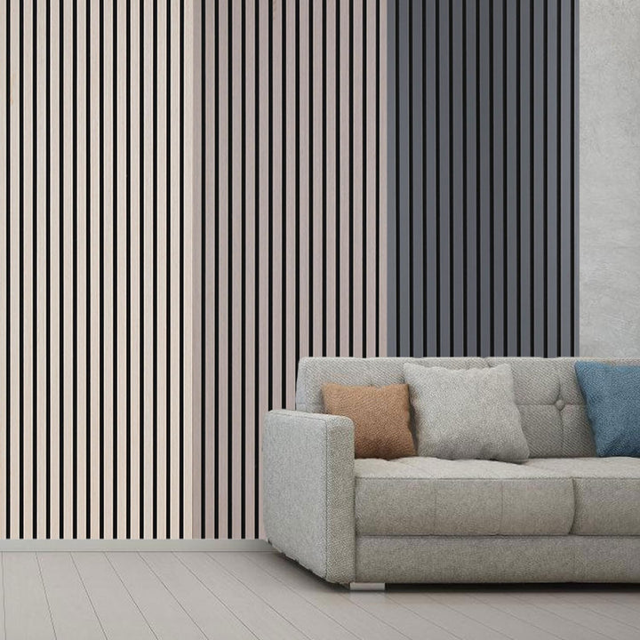 Akustikpaneele Holz 1,44㎡ - 2er Set 120x60cm Wandverkleidung Wandpaneele 3D Wall Panel Wandpaneele a