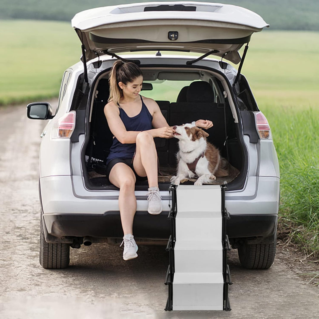 Tragbare Hunderampe für Auto, geeignet für grosse und kleine Hunde. Die Faltbare Leiter des Autos is