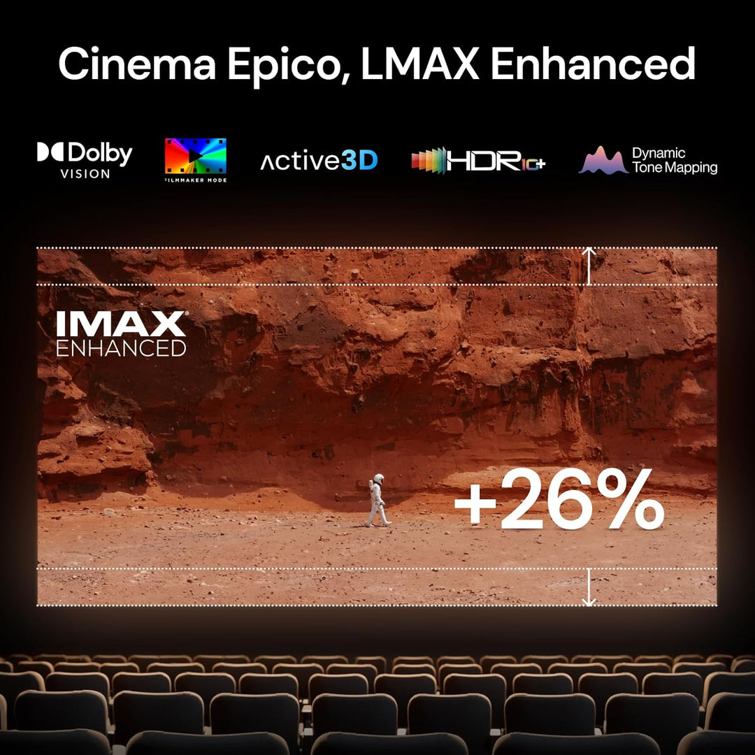 Valerion StreamMaster Plus2 4K Beamer, 4ms Low Latency für Gaming, Dolby Vision, IMAX Enhanced,kompa