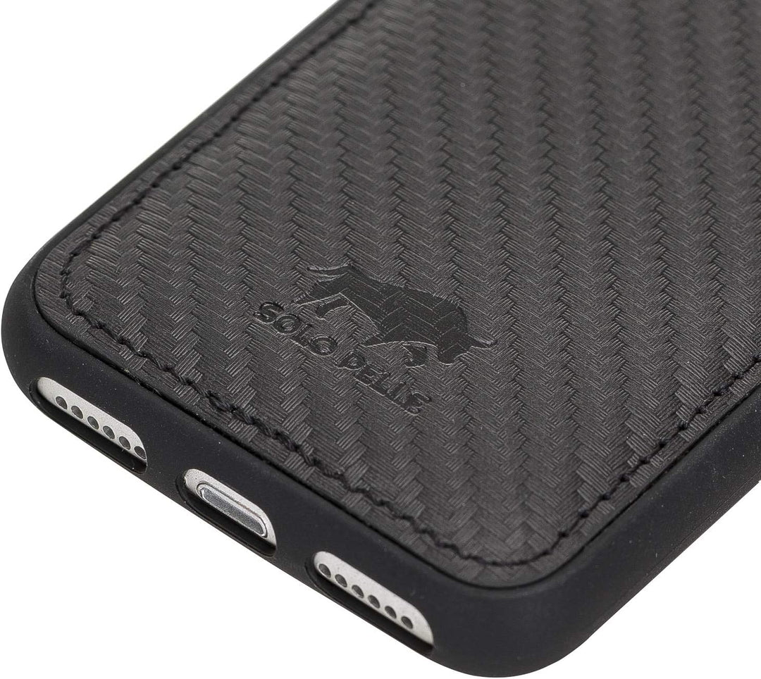 Solo Pelle iPhone SE 2020 - SE 2022 SE 3 Case Lederhülle Ledertasche Backcover Flex aus echtem Leder