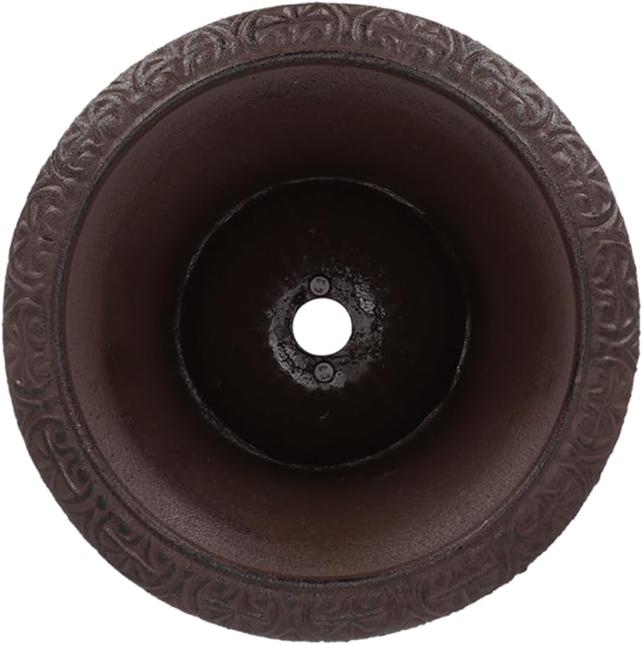 Esschert Design Blumentopf, Übertopf, Französische Vase, Amphore auf Sockel, Grösse L, ca. 31 cm x 3