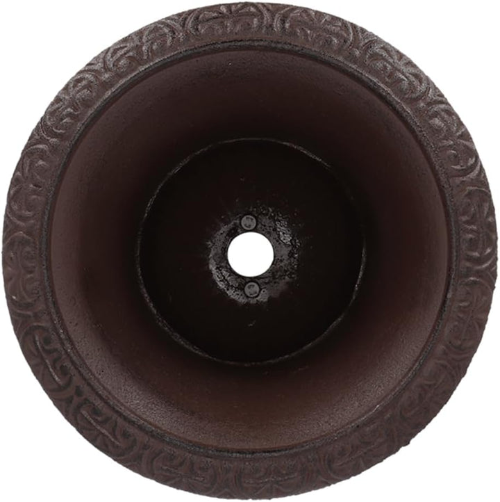 Esschert Design Blumentopf, Übertopf, Französische Vase, Amphore auf Sockel, Grösse L, ca. 31 cm x 3