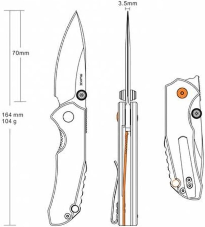 Ruike P671CB P671-CB Taschenmesser Carbon,