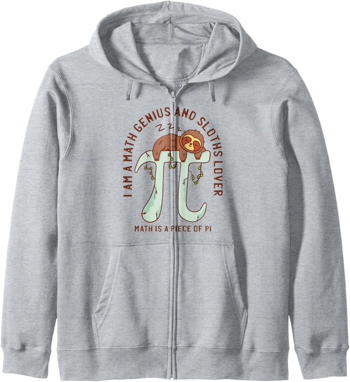 Mathe Genie Faultier T-Shirt I Mathematik Pi Day Kapuzenjacke