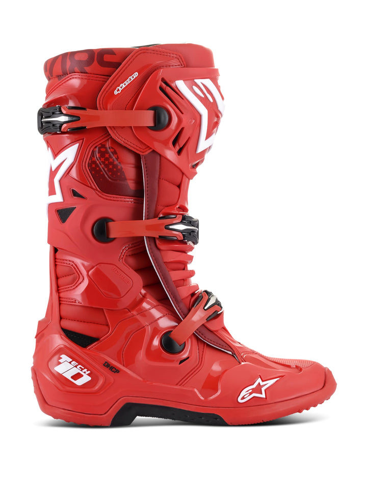 Alpinestars Motocross-Stiefel Tech 10 Rot Gr. 48 48 EU Rot, 48 EU Rot