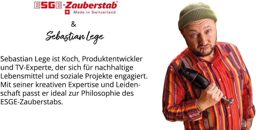 ESGE 7335 Zauberstab Basis, schwarz Single, Single