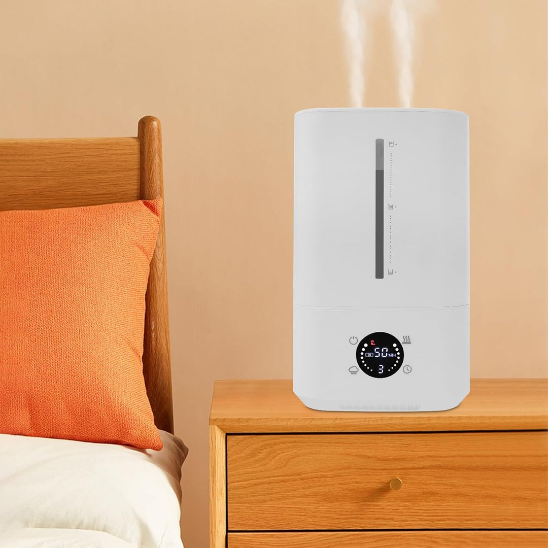 Luftbefeuchter 6L Heiss Kalt Nebel 20-40dB für Schlafzimmer Wohnzimmer | 2-in-1 Heiss Kalt Nebel - 4