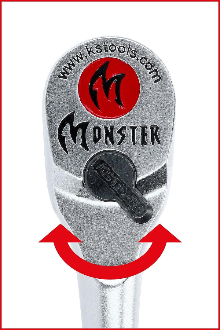 KS Tools 935.1290 1/2" Monster Umschaltknarre, 100 Zahn