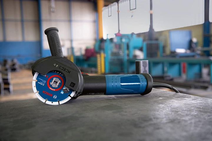 Bosch Professional Winkelschleifer GWX 14-125 S (mit X-LOCK-Aufnahme, 1.400 Watt, Zusatzhandgriff Vi