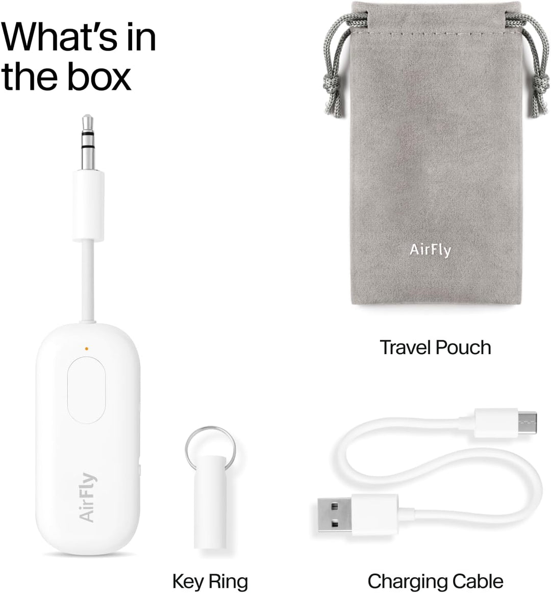 Twelve South AirFly Pro | Bluetooth Audio Adapter, Audio-Transmitter/Empfänger für bis zu 2 AirPods/