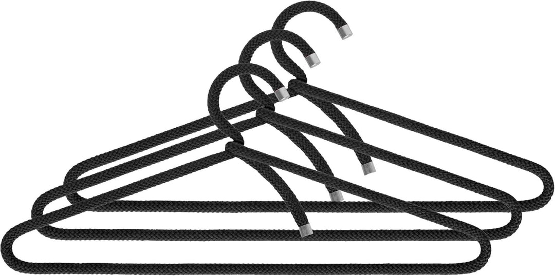 Peppermint Products Hanger | 3er Set Textil Design KLEIDERBÜGEL aus Seil | Rutschfester Designer-Büg