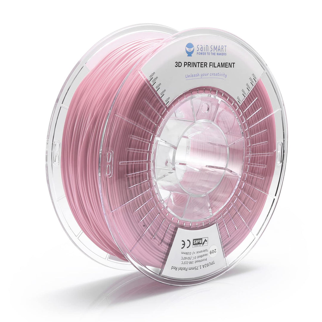 SainSmart TPU 1,75 mm 92A flexibles TPU-3D-Drucker-Filament, Massgenauigkeit +/- 0,04 mm, 1 kg Spule